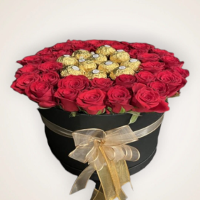  Çankaya Çiçekçiler Ferrero ve Kırmızı Güller
